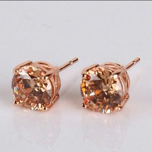 2 for 15 18k gold plated topaz earrings