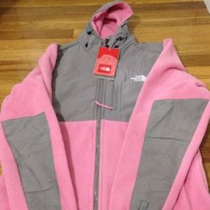 Pink Hooded Fleece North Face