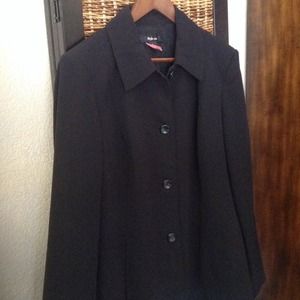 Style & Co. Black Polyester Coat - Size 14