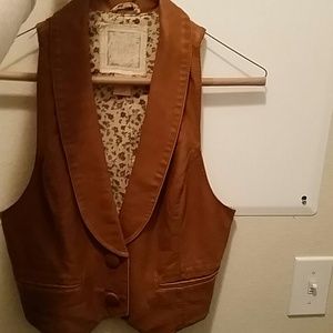 Leather vest