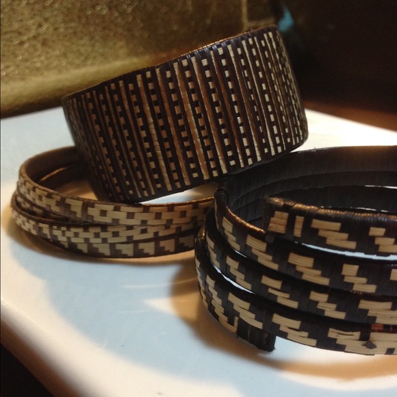 MissMallyMac Bracelets Jewelry Straw Woven Aztec Tribal Bracelets 3