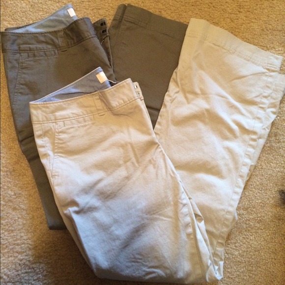 2 Pairs of Banana Republic 6P Martin Fit Khakis