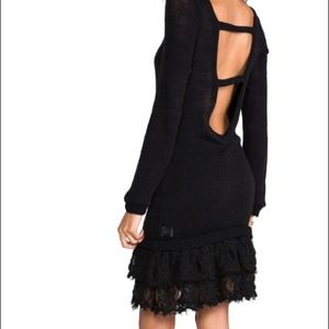 NIGHTCAP CLOTHING PEEKABOO SWEATER DRESS