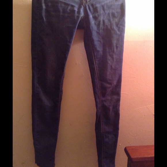 Blue denim jeans