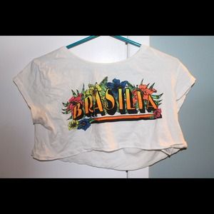Brasilia white crop top
