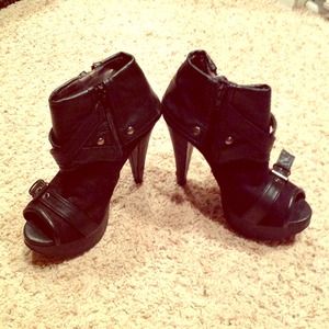 Black High Booties
