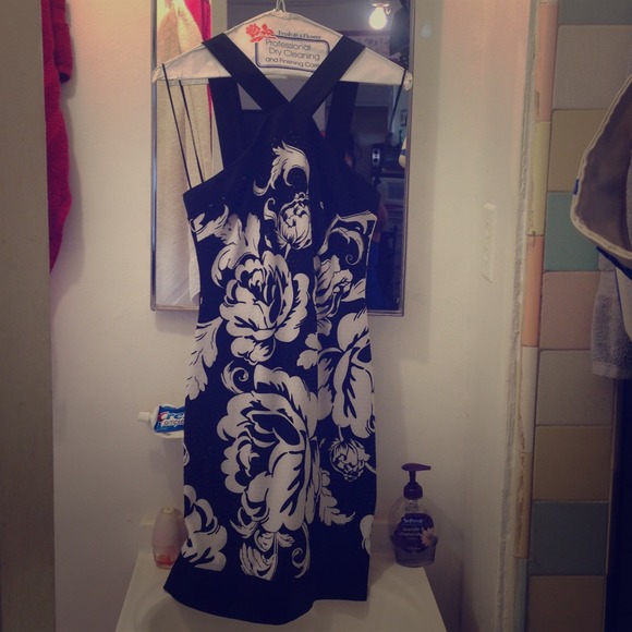 Cache night out black and white dress