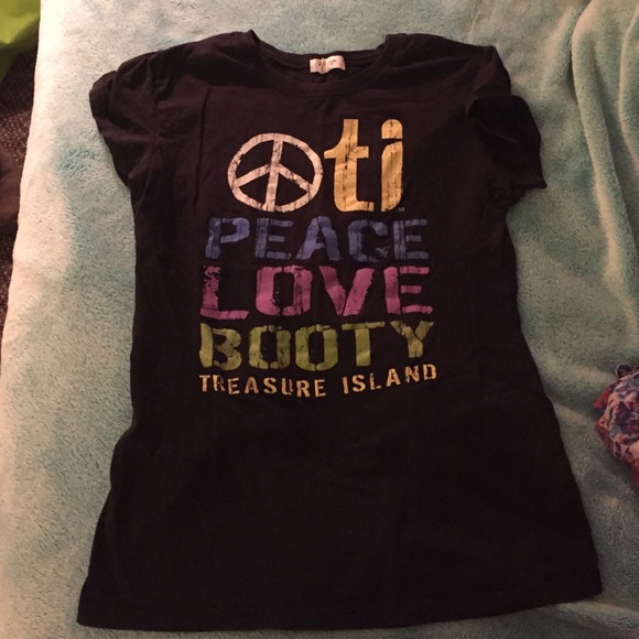 Treasure Island Peace Love and Booty T-Shirt