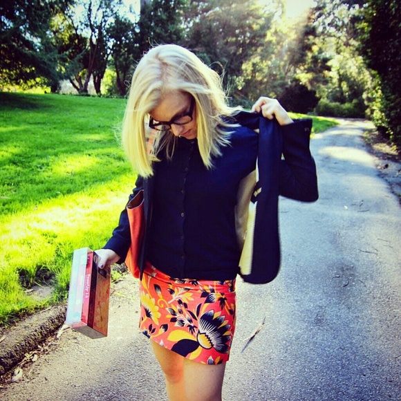 JCrew Postage Stamp Mini Skirt in Hibiscus Floral