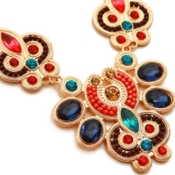 Gold Multiple color necklace