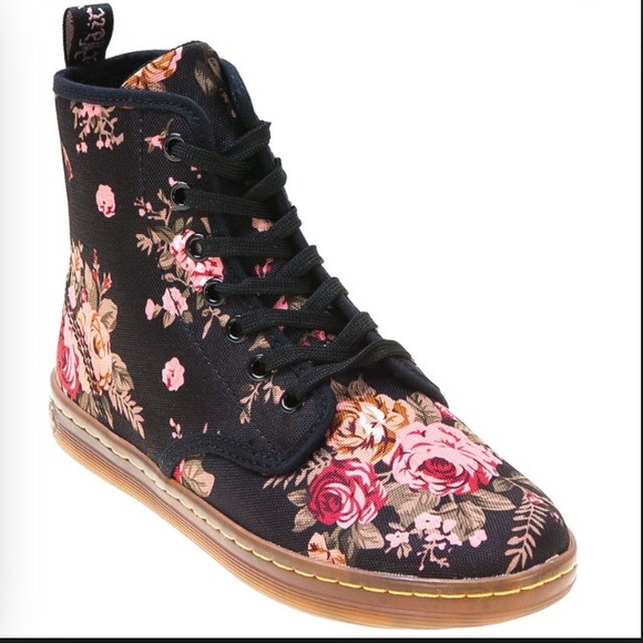 Floral dr marten shoreditch