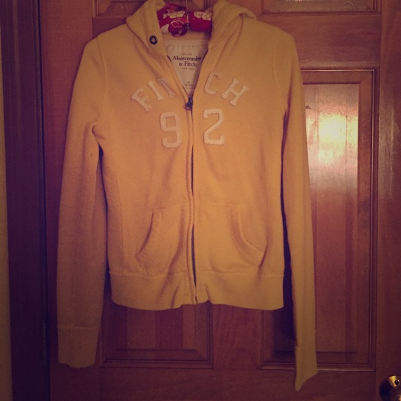 Abercrombie & Fitch Yellow Hoodie.
