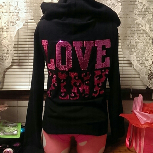 PINK Victoria's Secret Jackets & Blazers - Rare vs bling cheetah hoodie.
