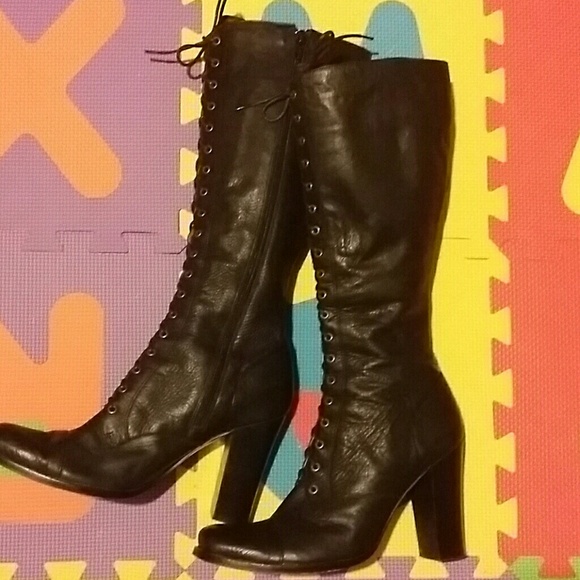 Jessica Bennett Genuine Leather Lace up boots