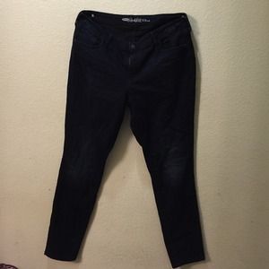 Dark washed denim jeans