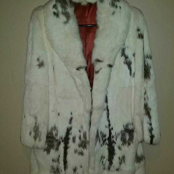 Price Drop! 3/4 Length Vintage Rabbit Fur Coat!