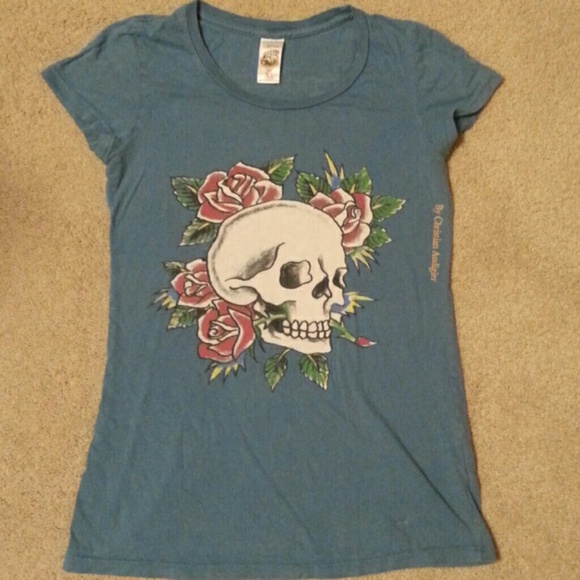 Don Ed Hardy skull tee