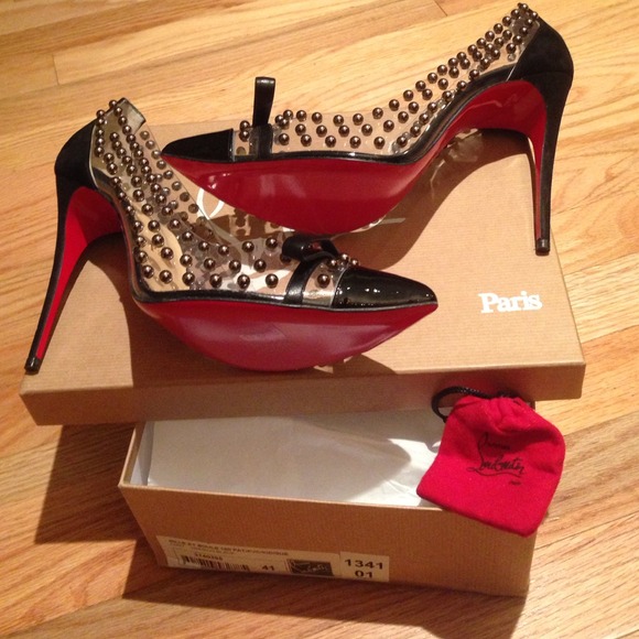 AUTHENTIC CHRISTIAN LOUBOUTIN BILLE ET BOYLE BLK - Picture 3 of 4