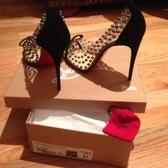 AUTHENTIC CHRISTIAN LOUBOUTIN BILLE ET BOYLE BLK - Picture 4 of 4