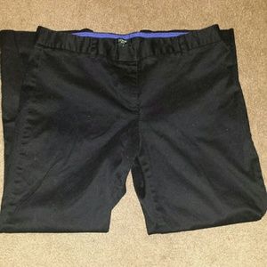 J. Crew Black City Fit Pants (size 8)