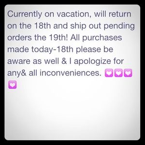 Vacay until December 18th