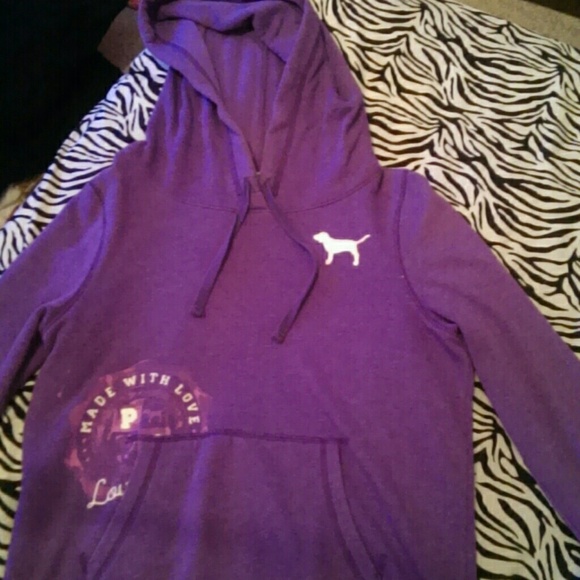 Purple love pink sweater