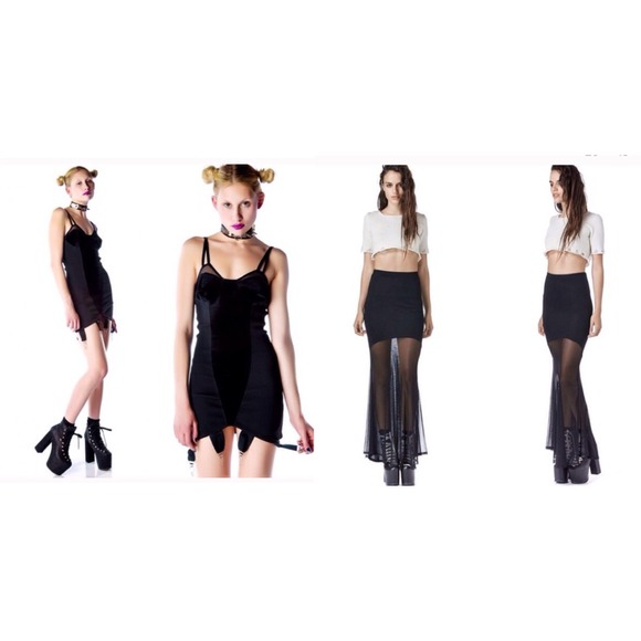Reserved bundle UNIF Garter Dress and Banish Skirt
