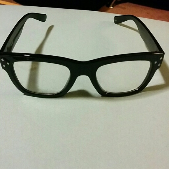 New gloss black glasses
