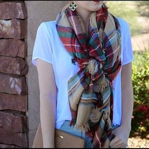 Plaid Zara Blanket Scarf