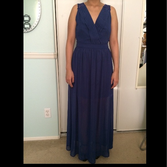 Charming Charlie Dresses & Skirts - Royal blue floor length dress