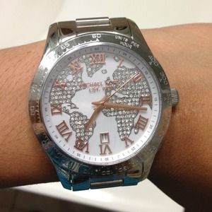 Michael Kors silver glitz watch !