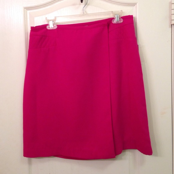 Pink wrap skirt