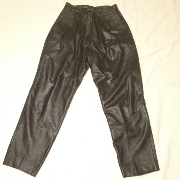 Black 100% Leather Pants!