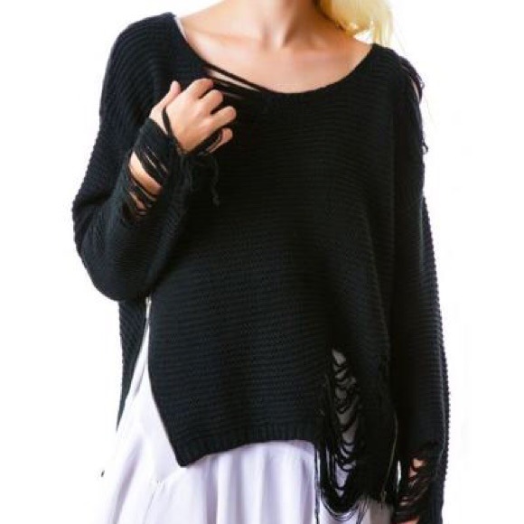 Unif Hangover Sweater in Black