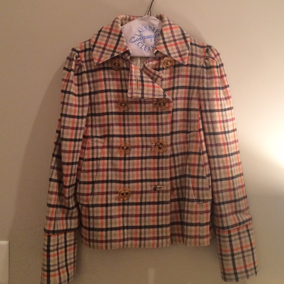 Marc by Marc Jacobs Plaid Cropped Coat