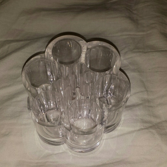 Acrylic makeup brush holder
