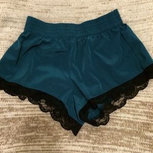 Lace trimmed dolphin shorts