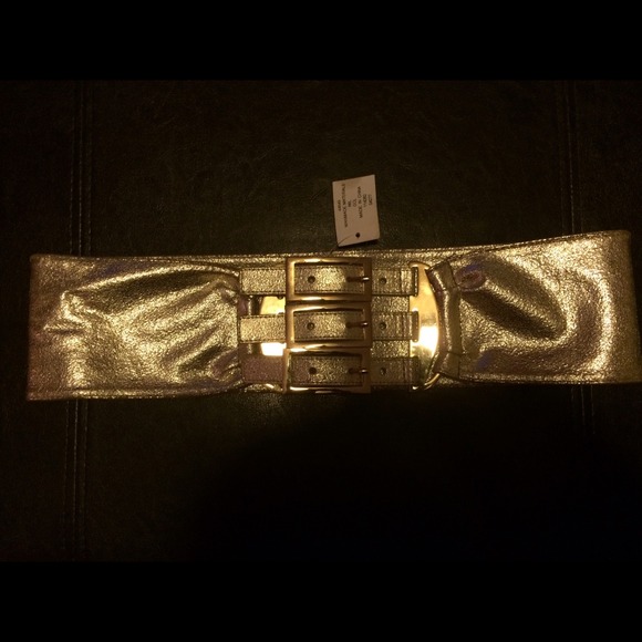 Gold 3 Buckle Belt
