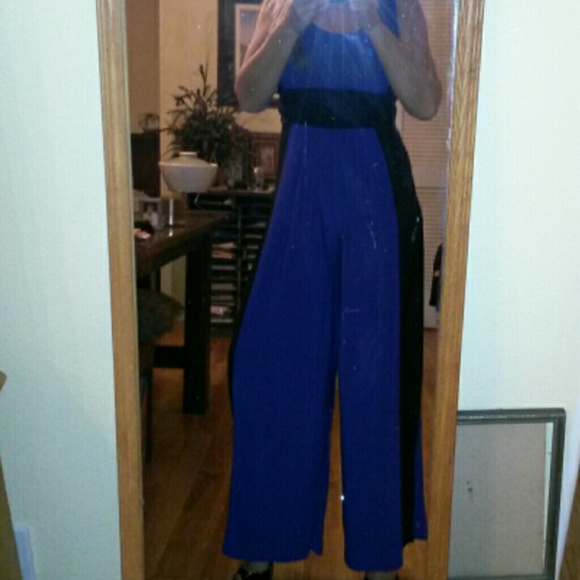 Sleeveless color block jumpsuit - Picture 2 of 4