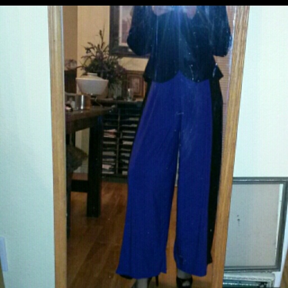 Sleeveless color block jumpsuit - Picture 4 of 4