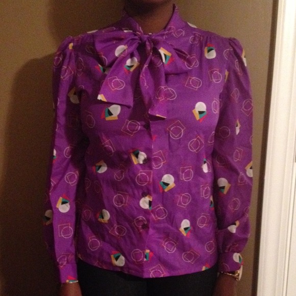 Vintage Pussy Bow Blouse