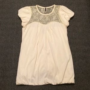 CHARLOTTE RUSSE NUDE BLOUSE