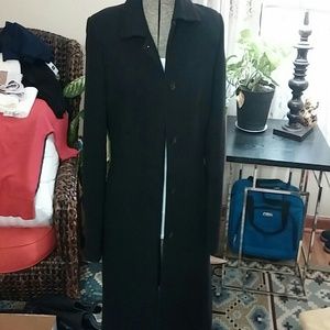 J Crew tailored wool coat black