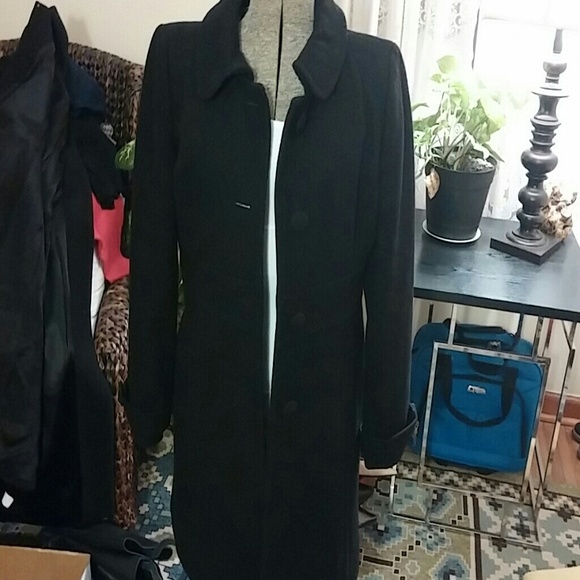 J Crew blk wool coat size 8