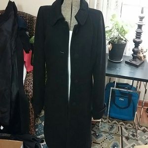 J Crew blk wool coat size 8