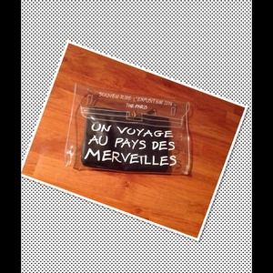 Oversized plastic clear clutch