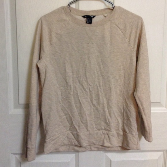 Beige crew neck