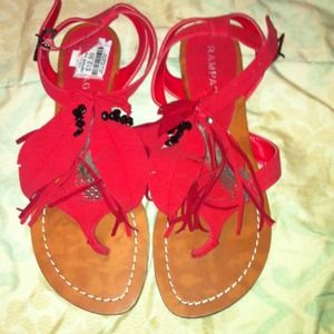 red sandals!