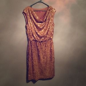 💐Eliza J  Gold Sequined Dress💐