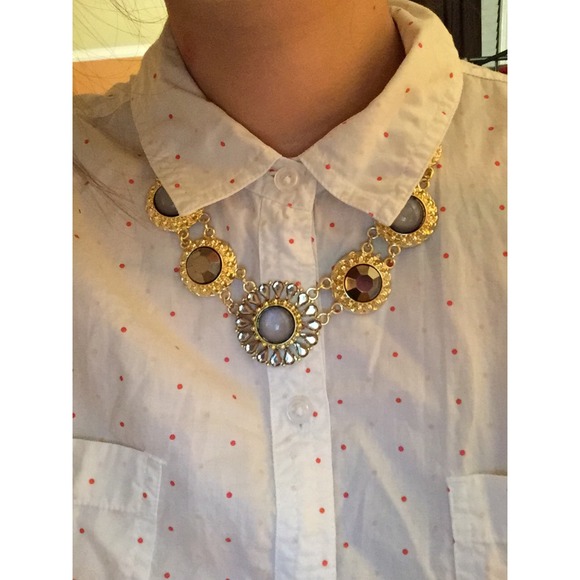 😍Gorgeous Grey Stone statement necklace😍 - Picture 4 of 4